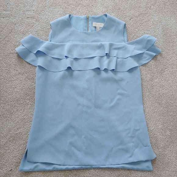 Ted Baker Cold Shoulder Blouse // size 1 - Picture 2 of 5